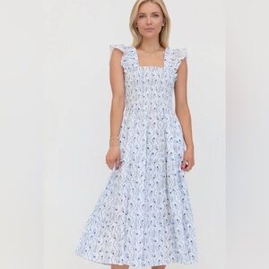 Hill House Blue and White Floral Kids Dress